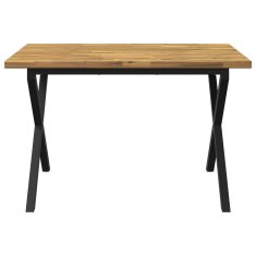 Vidaxl Kvadratna jedilna miza 120 x 70 x 75 cm Masiven les akacije
