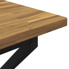 Vidaxl Kvadratna jedilna miza 80 x 80 x 75 cm Masiven les akacije