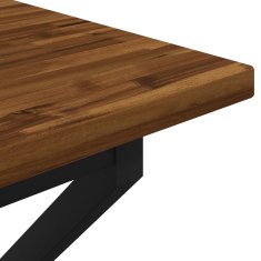 Vidaxl Kvadratna jedilna miza 80 x 80 x 75 cm Masiven les akacije