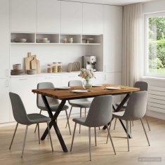 Vidaxl Kvadratna jedilna miza 120 x 90 x 75 cm Masiven les akacije