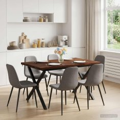Vidaxl Kvadratna jedilna miza 120 x 70 x 75 cm Masiven les akacije