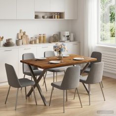 Vidaxl Kvadratna jedilna miza 120 x 80 x 75 cm Masiven les akacije
