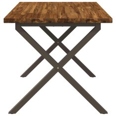 Vidaxl Kvadratna jedilna miza 120 x 80 x 75 cm Masiven les akacije