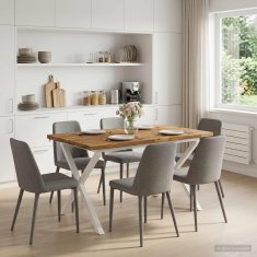Vidaxl Kvadratna jedilna miza 120 x 90 x 75 cm Masiven les akacije