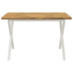 Vidaxl Kvadratna jedilna miza 120 x 70 x 75 cm Masiven les akacije