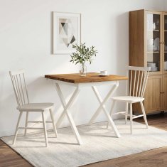 Vidaxl Kvadratna jedilna miza 80 x 80 x 75 cm Masiven les akacije