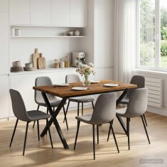 Vidaxl Kvadratna jedilna miza 120 x 80 x 75 cm Masiven les akacije