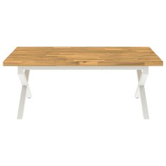 Vidaxl Kvadratna jedilna miza 120 x 90 x 75 cm Masiven les akacije