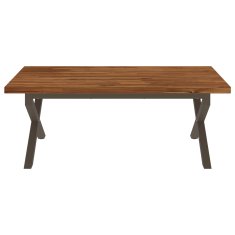 Vidaxl Kvadratna jedilna miza 120 x 90 x 75 cm Masiven les akacije