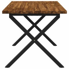 Vidaxl Kvadratna jedilna miza 120 x 70 x 75 cm Masiven les akacije