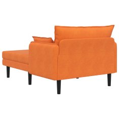 Vidaxl Velik počivalnik Oranžna Mikrovlaknena tkanina