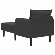 Vidaxl Velik počivalnik Temno siva Bouclé
