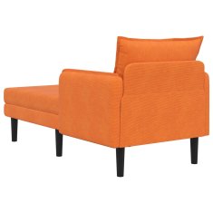 Vidaxl Velik počivalnik Oranžna Mikrovlaknena tkanina