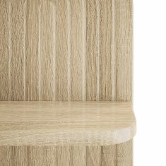 Vidaxl Stenska polica 2 kos Sonoma hrast 23 x 13.5 x 37.5 cm