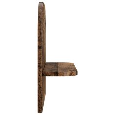 Vidaxl Stenska polica 2 kos Star les 41 x 13,5 x 37,5 cm