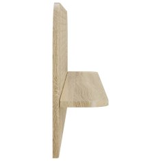 Vidaxl Stenska polica 2 kos Sonoma hrast 102 x 13.5 x 37.5 cm