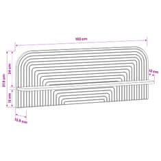 Vidaxl Stenska polica 2 kos Siva Sonoma 102 x 13.5 x 37.5 cm