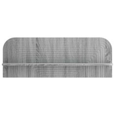 Vidaxl Stenska polica 2 kos Siva Sonoma 102 x 13.5 x 37.5 cm