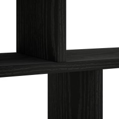 Vidaxl Stenska polica Črni hrast 100 x 17 x 45,5 cm Inženirski les