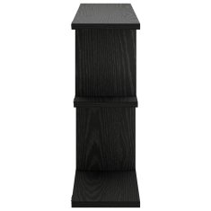 Vidaxl Stenska polica Črni hrast 100 x 17 x 45,5 cm Inženirski les