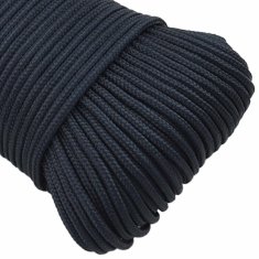 Vidaxl Večnamenska vrv 4 mm 50 m Kraljevo modra Poliester