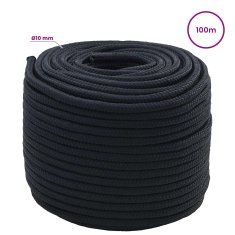 Vidaxl Večnamenska vrv 10 mm 100 m Kraljevo modra Poliester