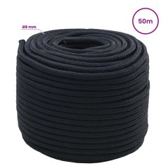 Vidaxl Večnamenska vrv 8 mm 50 m Kraljevo modra Poliester