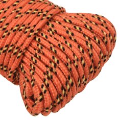 Vidaxl Večnamenska uporabna vrv 5 mm 25 m Oranžna PP