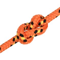 Vidaxl Večnamenska uporabna vrv 8 mm 100 m Oranžna PP