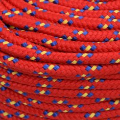 Vidaxl Večnamenska uporabna vrv 8 mm 50 m Rdeča PP