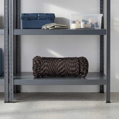 Vidaxl Večnamenska uporabna vrv 5 mm 50 m Črna in rdeča PP