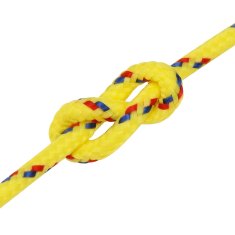 Vidaxl Večnamenska uporabna vrv 5 mm 100 m Rumena PP