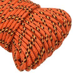 Vidaxl Večnamenska uporabna vrv 5 mm 50 m Oranžna PP