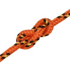 Vidaxl Večnamenska uporabna vrv 5 mm 50 m Oranžna PP