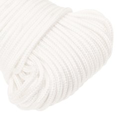 Vidaxl Večnamenska uporabna vrv 5 mm 250 m Bela PP
