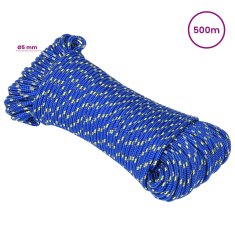 Vidaxl Večnamenska uporabna vrv 5 mm 500 m Modra PP