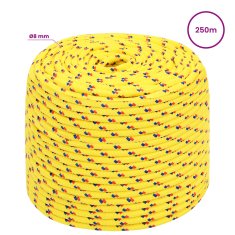 Vidaxl Večnamenska uporabna vrv 8 mm 250 m Rumena PP