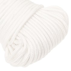 Vidaxl Večnamenska uporabna vrv 5 mm 50 m Bela PP