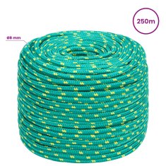 Vidaxl Večnamenska uporabna vrv 8 mm 250 m Zelena PP