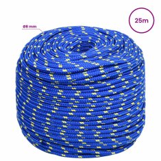 Vidaxl Večnamenska uporabna vrv 8 mm 25 m Modra PP