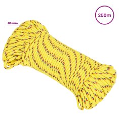 Vidaxl Večnamenska uporabna vrv 5 mm 250 m Rumena PP