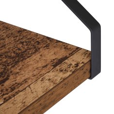Vidaxl Stenske police 3 kos Star les 60 x 16 x 15,5 cm