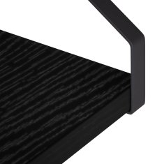 Vidaxl Stenske police 3 kos Črni hrast 40 x 16 x 15,5 cm