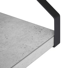 Vidaxl Stenske police 3 kos Betonsko siva 40 x 16 x 15,5 cm