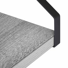Vidaxl Stenske police 3 kos Siva Sonoma 60 x 16 x 15,5 cm