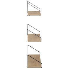 Vidaxl Stenske police 3 kos Artisan hrast 60 x 16 x 15,5 cm
