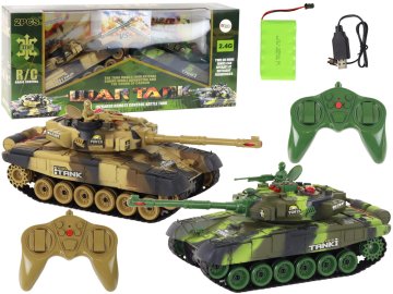 slomart LEAN TOYS Komplet bojevih tankov RC (2 kosa, infrardeči boj)