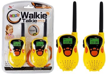 slomart LEAN TOYS Walkie Talkie radijski postaji (rumeni, do 100 m)