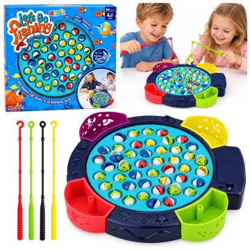 slomart LEAN TOYS Interaktivna igra ribolova - Modra, na baterije