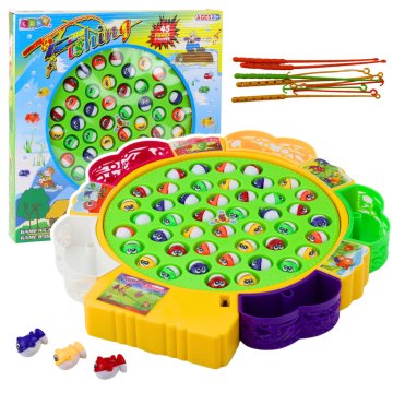 slomart LEAN TOYS Družabna igra ribolova - 45 ribic, 5 palic
